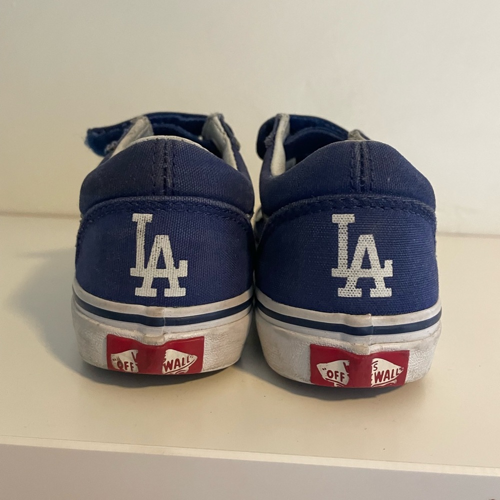 Kids Dodgers Vans size 13 GUC